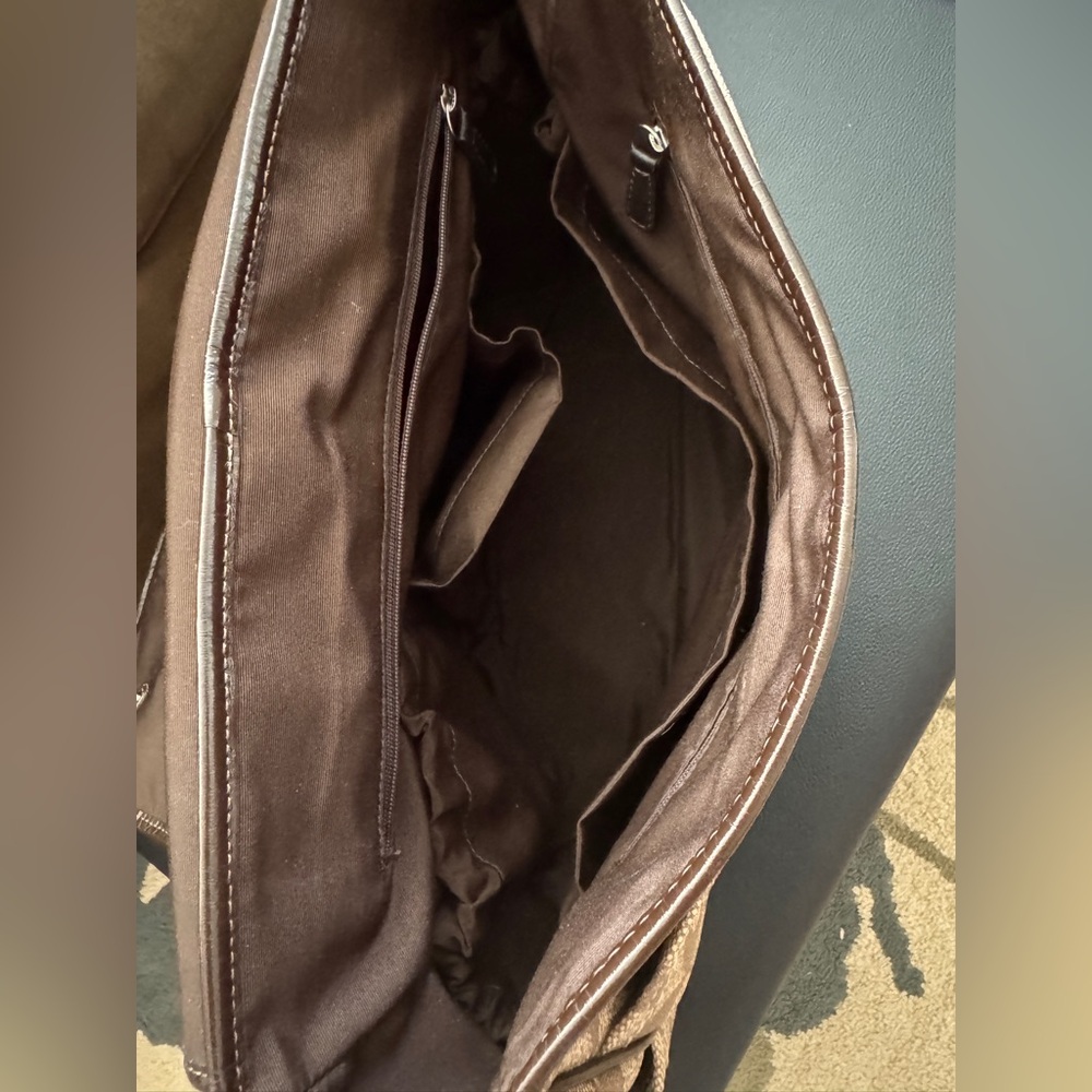 Coach Tan and Brown Signature Baby Messenger Bag - Picture 4 of 5